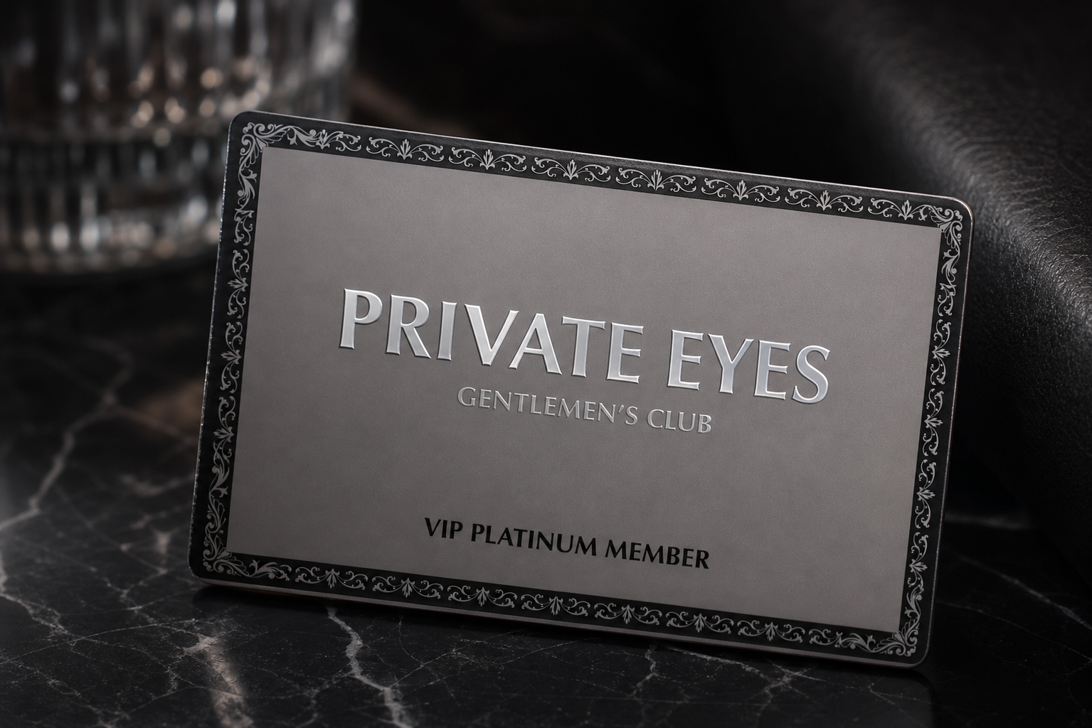 Private Eyes VIP Platinum Member card
